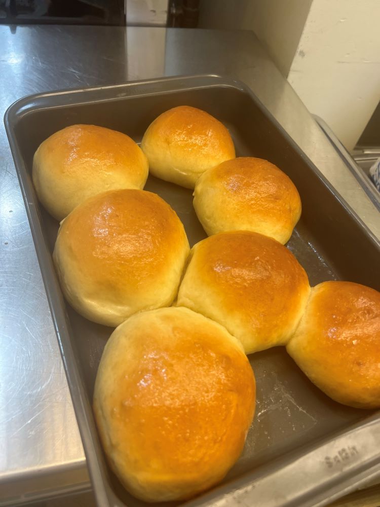 baked buns from culinary class