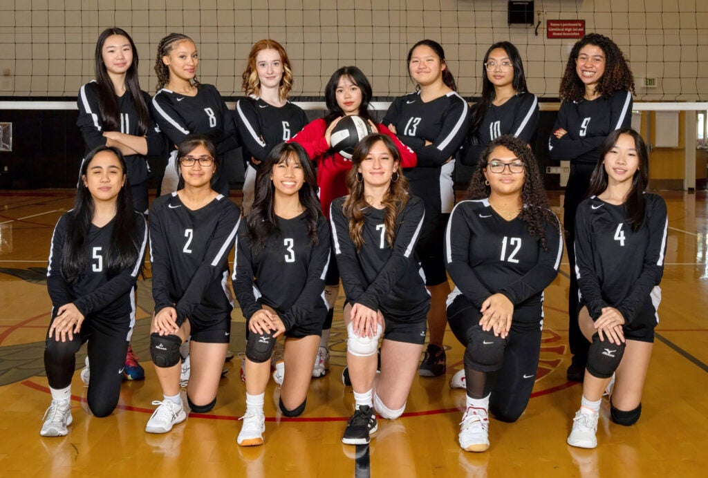 Cleveland STEM High School girls volleyball team