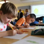 Students at a Desk