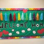 Welcome Home Banner in Hallway