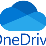 Microsoft OneDrive Blue Cloud Logo