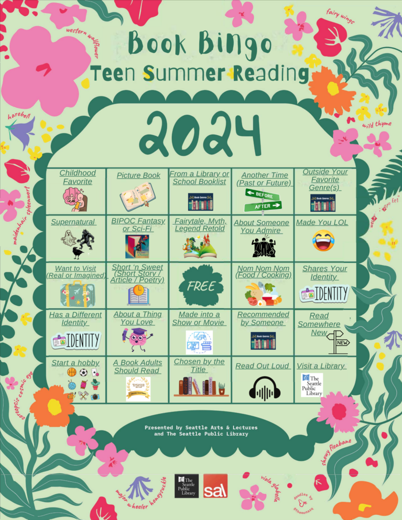 Library bingo card teen summer reading 2024. Please contact Librarian Erin Sterling for more information. Email: emsterling@seattleschools.org
Phone: 206-252-5078
Main Office: 206-252-5010