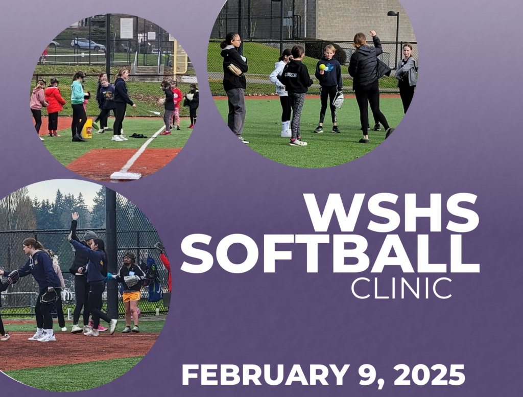 WSHS Softball Clinic, February 9, 2025
Beginners: 8:30-10:00 am
Advanced: 10:15-11:45 am
$25
Learn skills in fielding and hitting from WSHS softball players