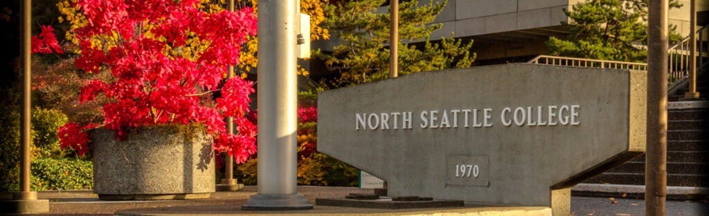 Outside building of North Seattle College