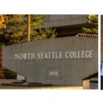 MCHS Collage Logo, North Seattle College Building and South Lake Building.