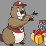 Bucky with Gifts