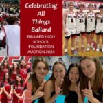 Ballard HS Foundation Auction 2024 Collage of students in Athletics, Arts, Cheer & Dance