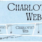 Charlotte's Web with spider and web Logo collage