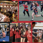 Winter Sports Collage, Basketball, Wrestling, Flag Football