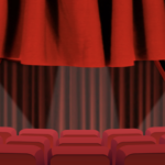 Curtain, Stage and Seats Banner